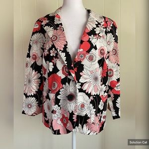 Floral jacket by Briggs NY. Size 14